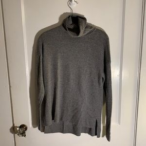 Gray J. Crew Turtleneck Sweater - Loose Fit - Size Small